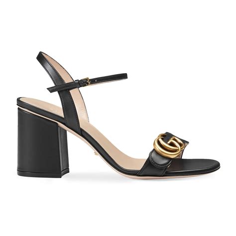 gucci block heel sandals|designer gucci high heel sandals.